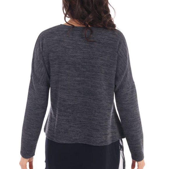 Fresh fx Sweater with Chiffon hem layer - Picture 2 of 2